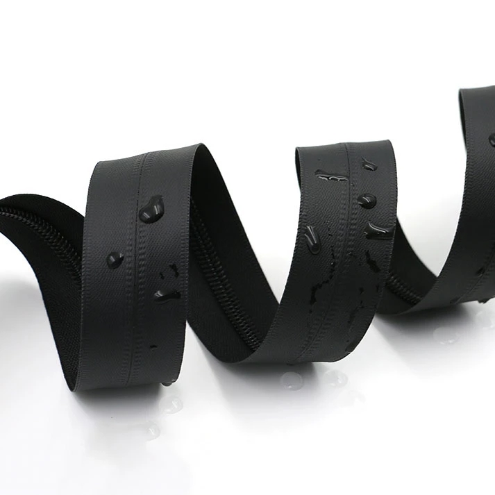 DAWEI wholesale luggage tent sewing accessories #5 black double slider waterproof nylon zipper tape