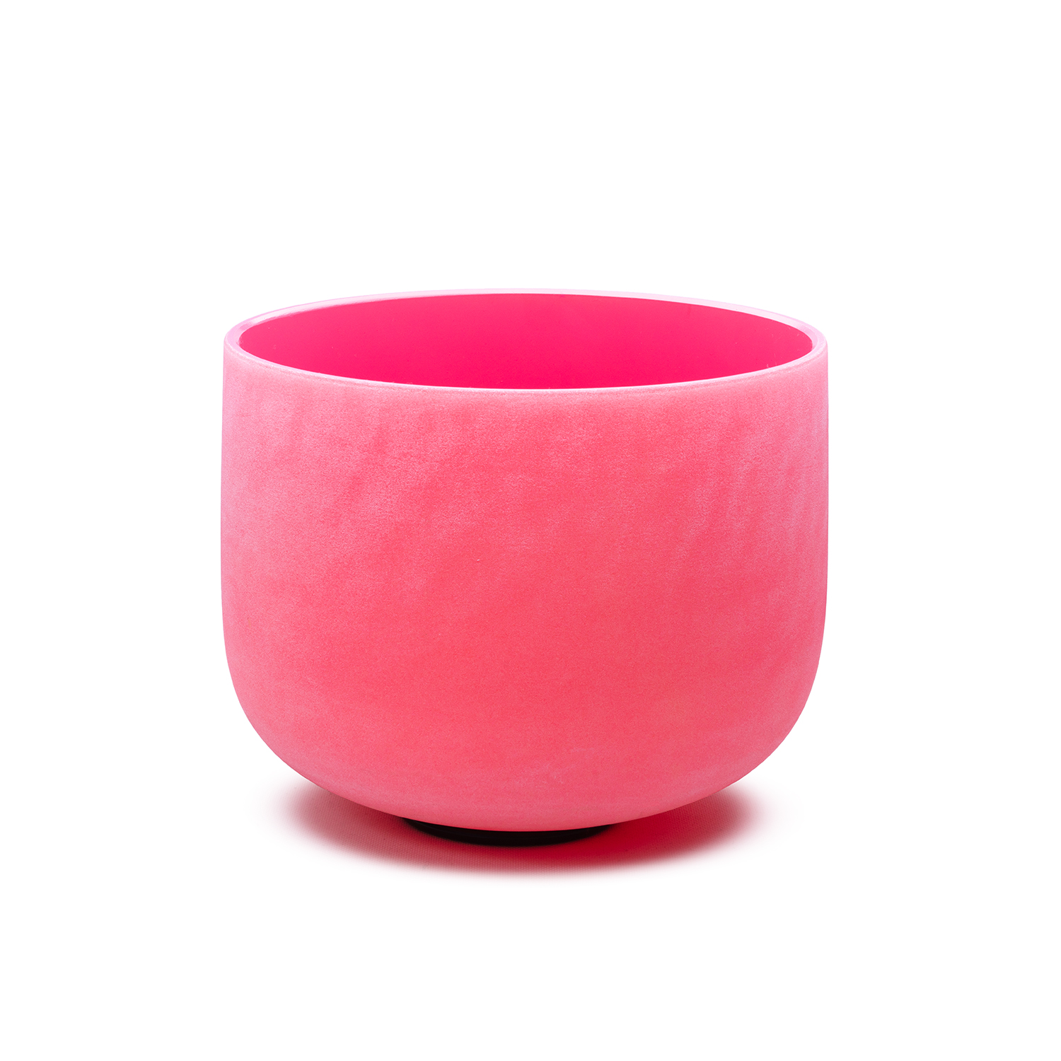 Frosted Crystal Singing Bowl for Sound Therapy New Design Pink Crystal Singing Bowl