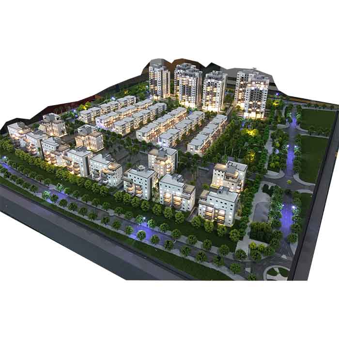 3d miniature building model for real estate investment marketing
