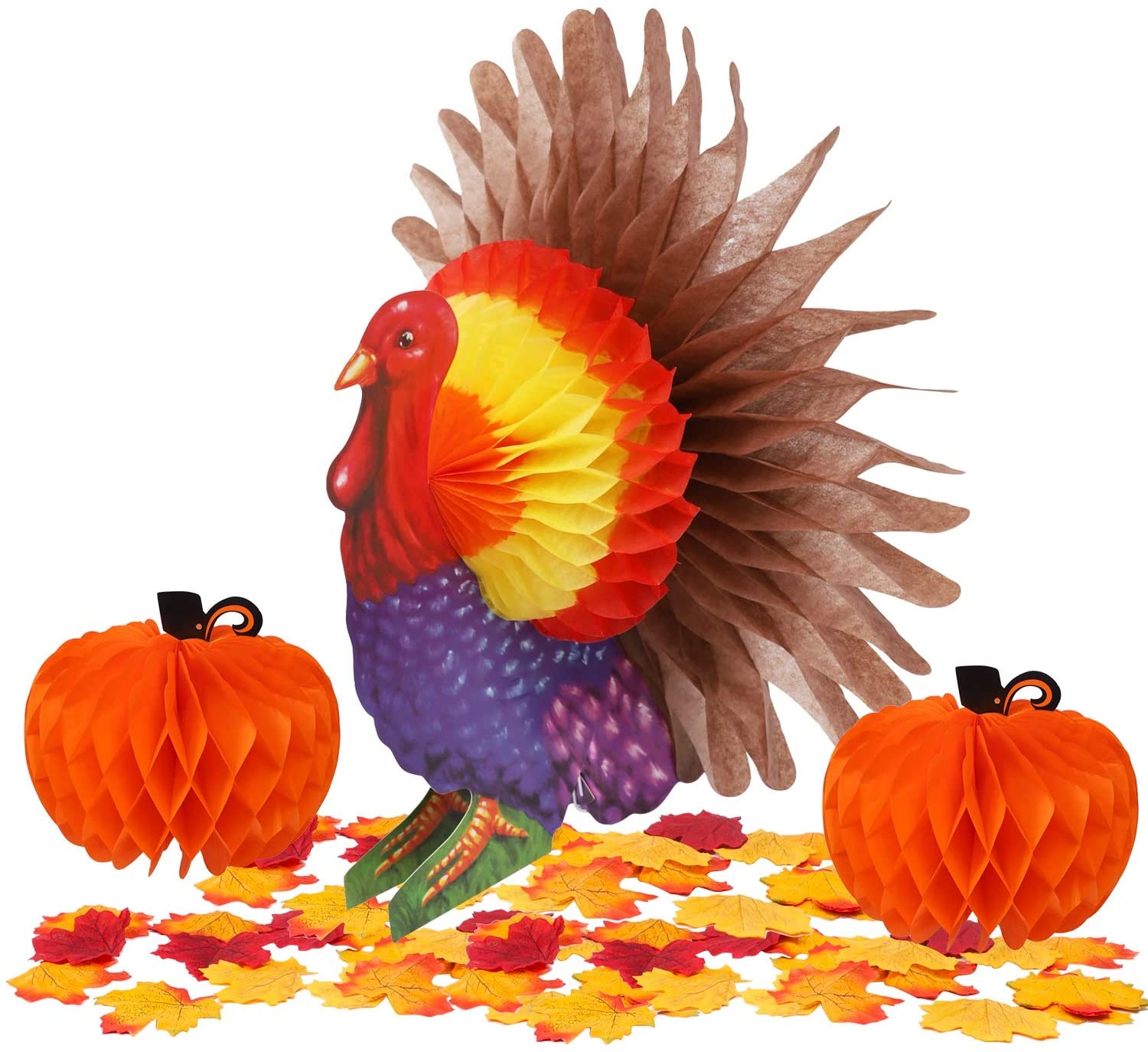 Party Accessories Tissue Turkey Harvest Decorations Thanksgiving Centerpiece Table Decoration for Autumn Party