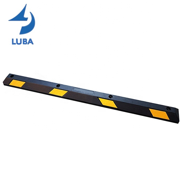 1830X150X100Mm Heavy Duty Car Parking Rubber Wheel Stopper Parking Blocks