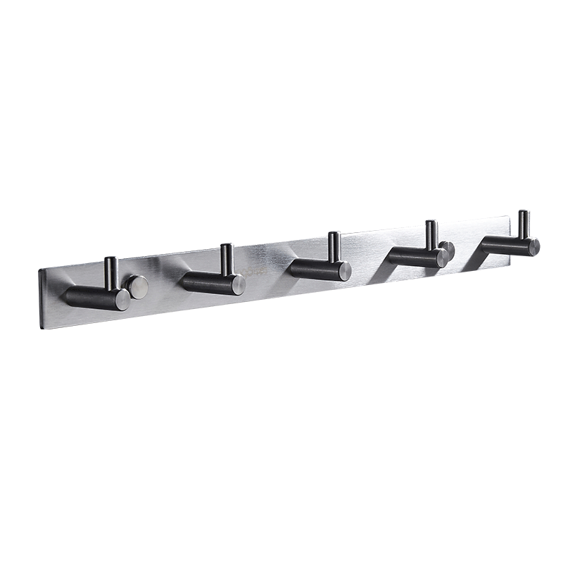 Stainless steel wall mount bathroom accessories double sided adhesive robe coat clothing towel wall hooks