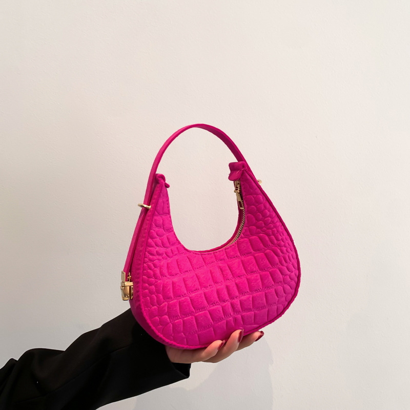 С принтом «крокодиловая кожа»; Шерсть Crossbody Сумка Хобо Аллигатор фетр подмышек Сумка Сумки из натуральной кожи