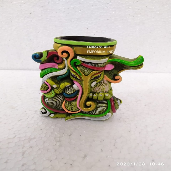 terracota clay pen stand