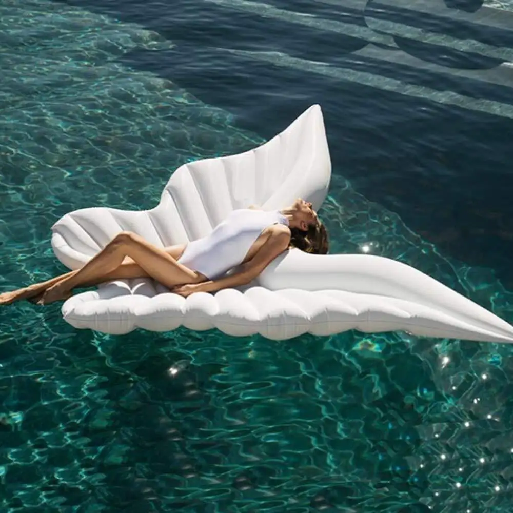 New inflatable butterfly floating row wings swimming ring floating bed pvc oversized water bed