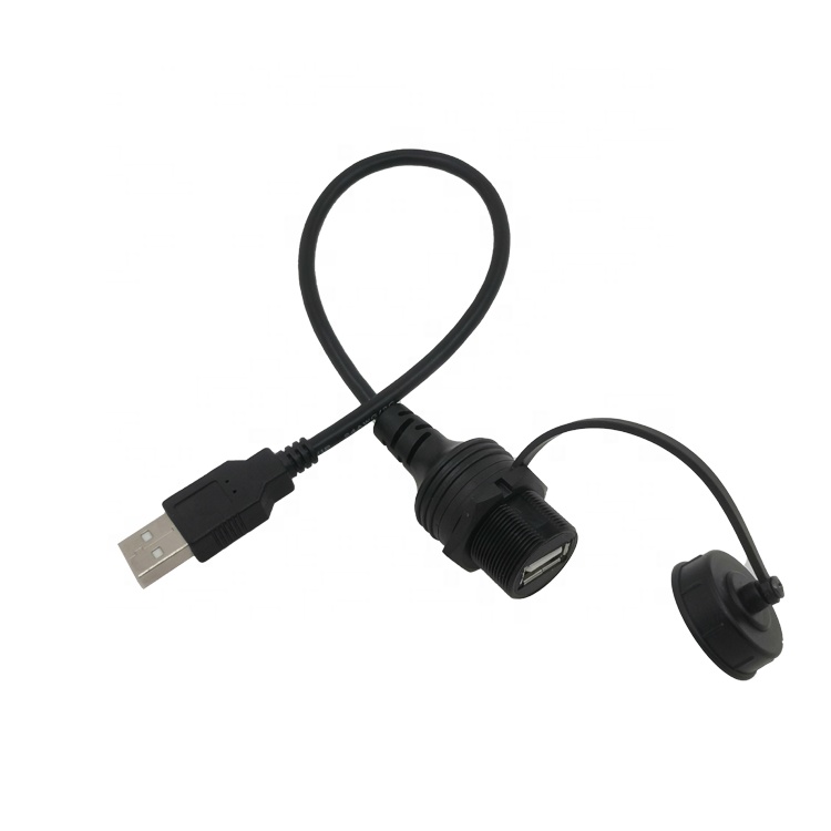 LBT Новый USB 2,0 A женский монтажный кабель для USB-A кабель для мужчин и женщин ABS USB AM к AF удлинительные кабели для принтера