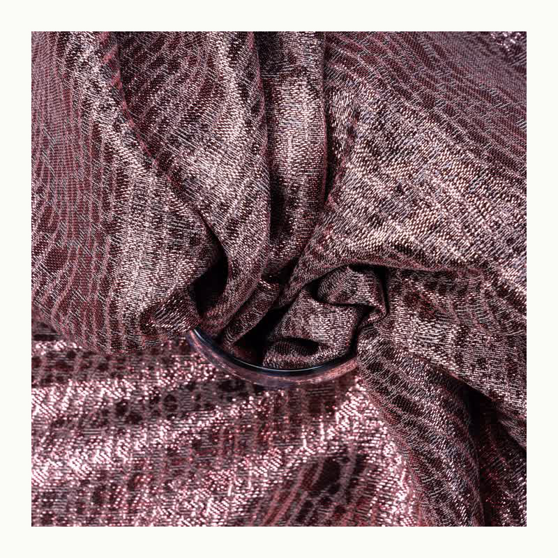 Luxury and elegance 48%silk 52%leather 200535 purple silk -leather floral fabric