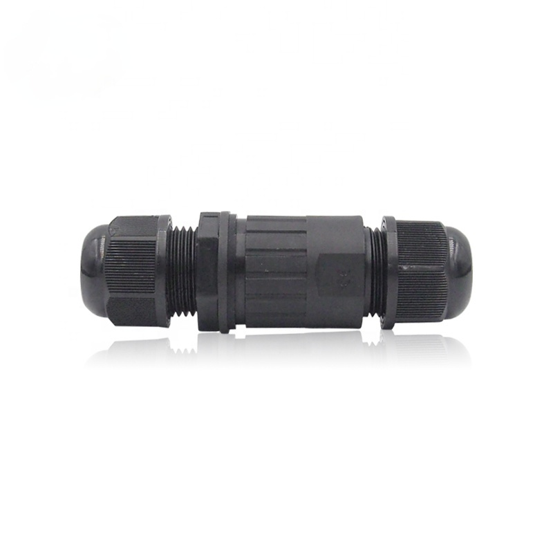 High Quality Manufacturer Sale Two Pin Nylon Cable Gland Ip68 Two Side Connect Nylon Cable Connectors