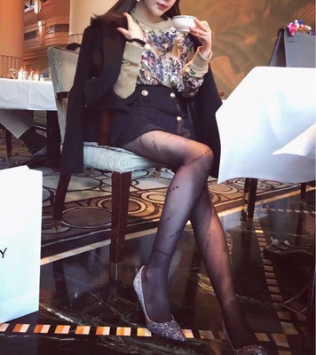 Women Fishnet Tights Lace Sexy Female Pantyhose Hollow Out Stockings for Female Black Hosiery