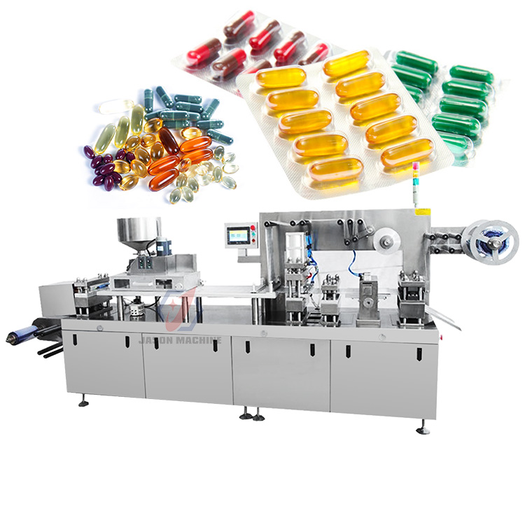 Automatic pharmaceutical pill soft gel capsule tablet blister packing machine