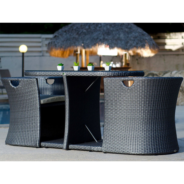 Save place furniture outdoor wicker rattan chair set garden chair and table