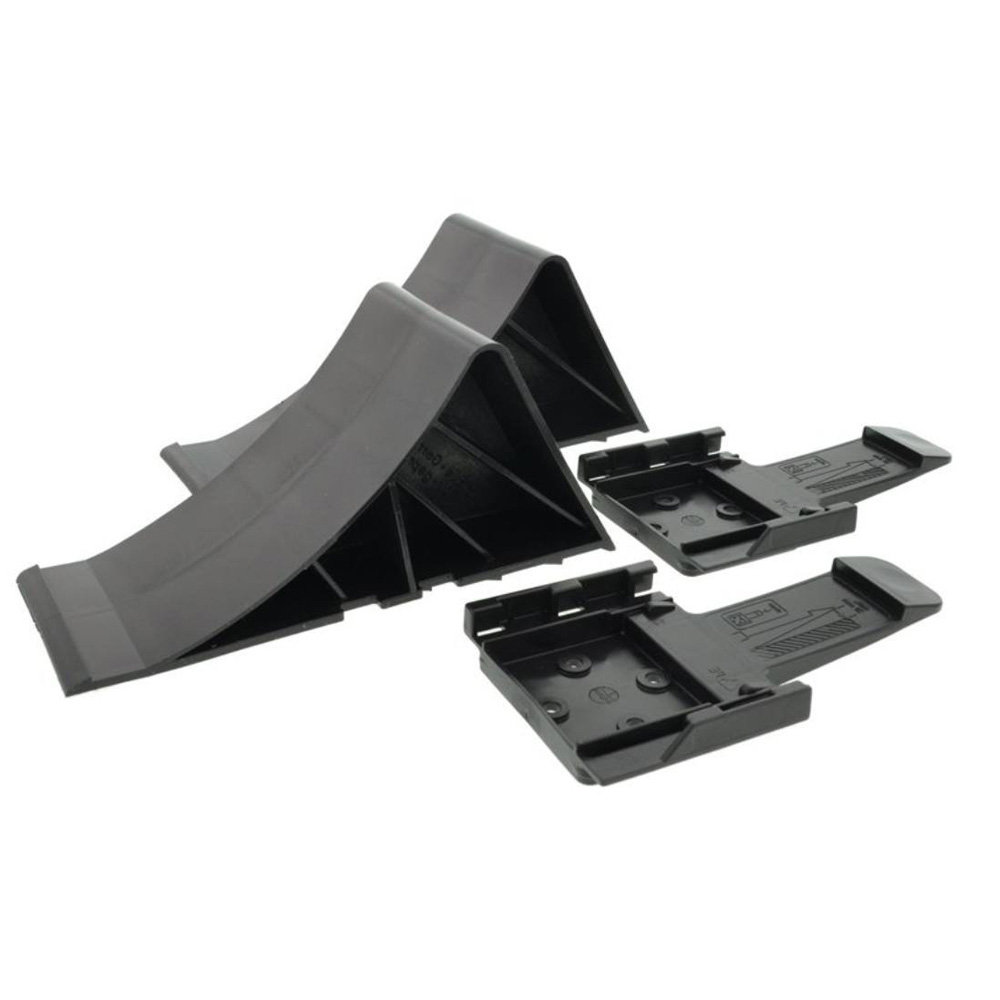 HDPE Пластиковый блокировочный замок для колес, трейлер, клинья, колесный замок с держателем, кронштейн для легкого маленького прицепа, автомобильный прицеп