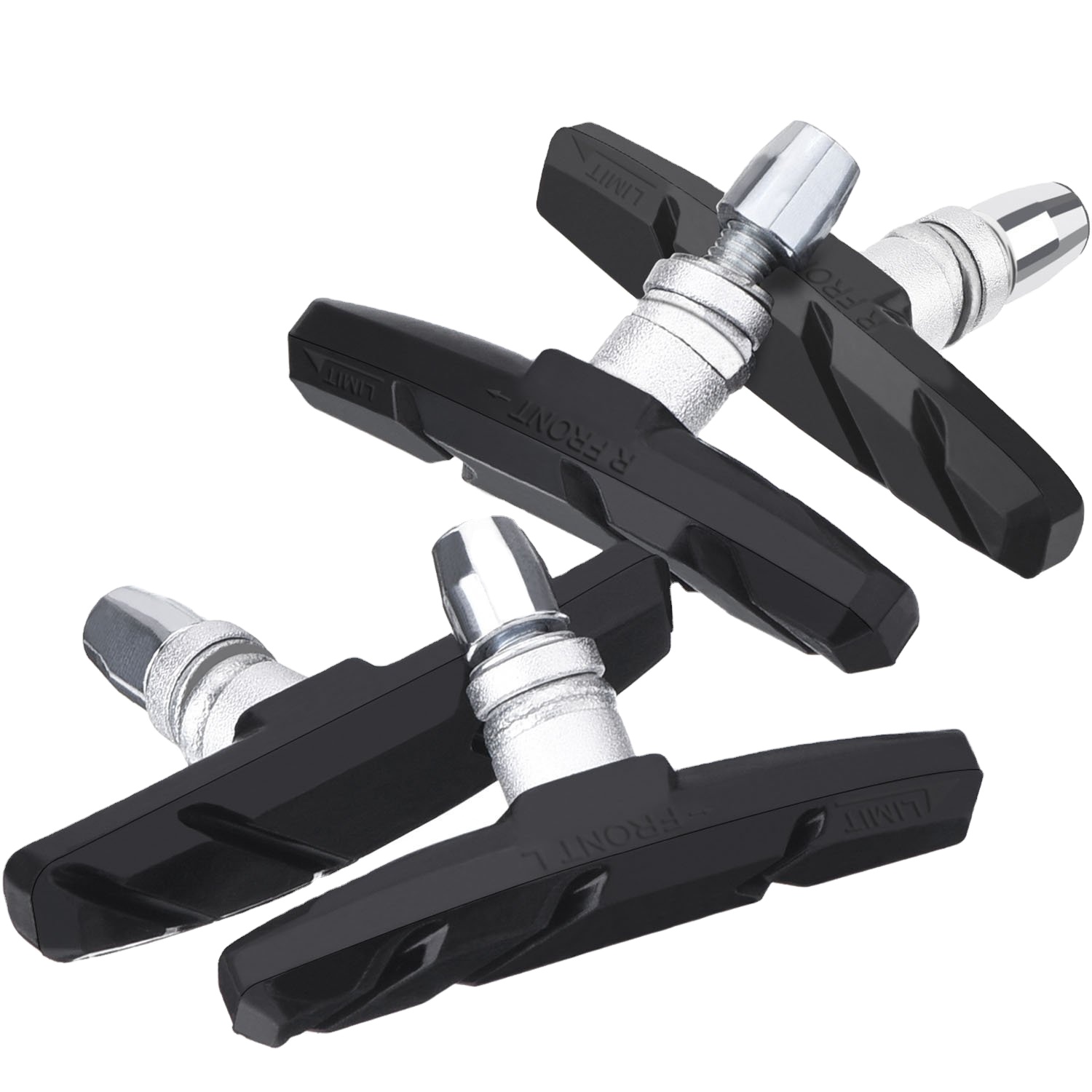 V-shaped Silent Brake Pads BMX Road Mountain Bike Silent And Durable Brake Pads Bicycle Accessories