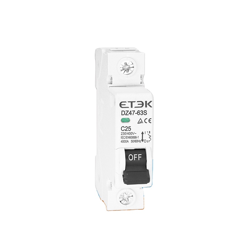 ETEK DZ47-63S 4.5KA 1P 63A MCB миниатюрный автоматический выключатель с Ассоциацией по техническому надзору (TUV CB test report inmtro утверждения