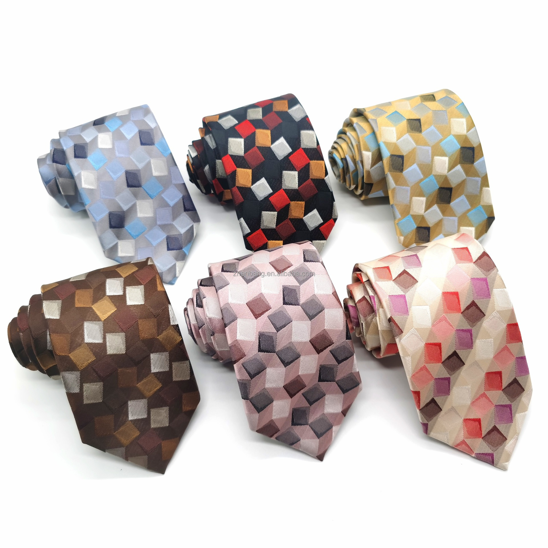 Classic gentleman 100%Silk Woven Tie For Men Logo custom cravate for business High-end boutique necktie