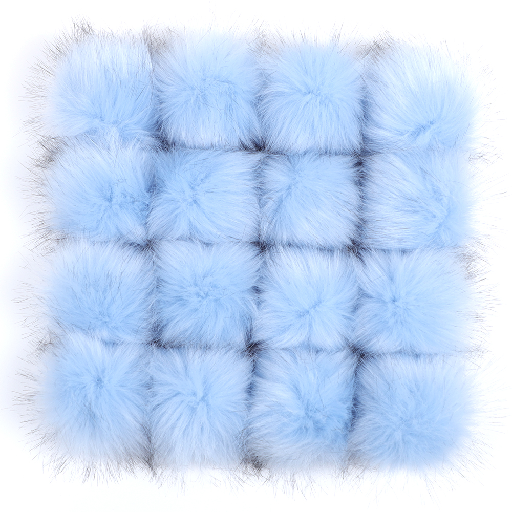 Wholesale Cloth Hats Keyrings Boots Shoes DIY Accessories Use 36 Colors 8cm Faux Fox Fur Puff Balls