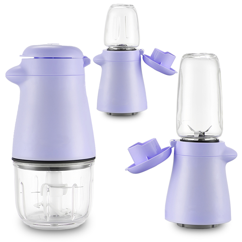 200w household electric glass mini baby food processor with easy cleaning cup bowl