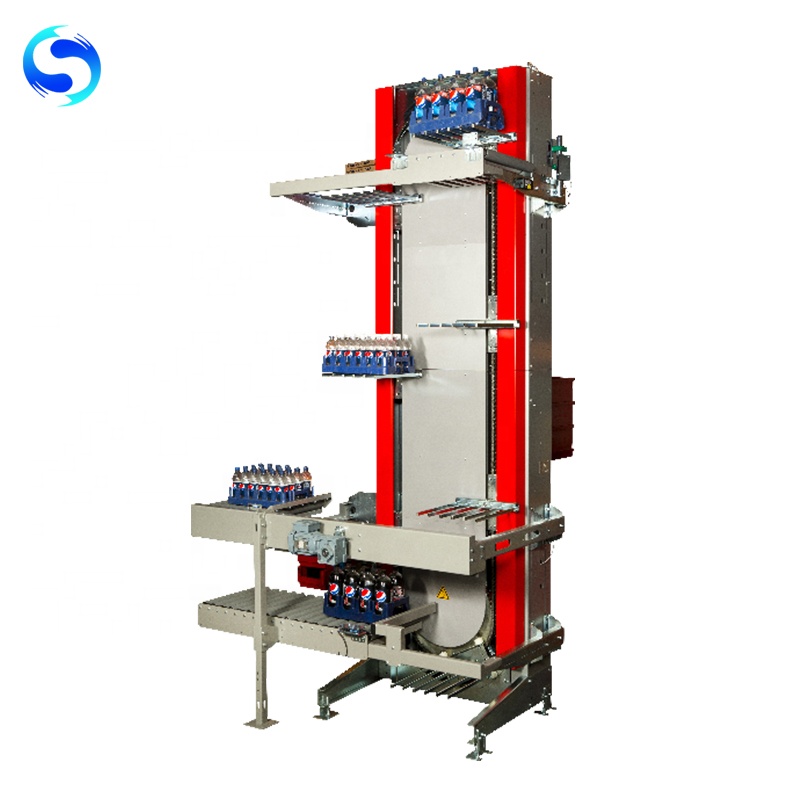 Customized Steel Continuous Lift, Reciprocating Vertical Material Conveyor для Box