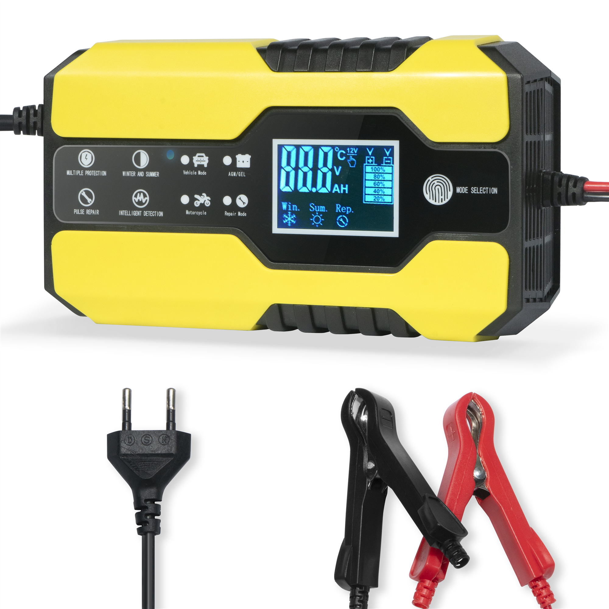 12V портативный автоматический слив свинцово-кислотная батарея лома зарядное устройство тестеры зарядное устройство для гольф-кары для автомобилей и мотоциклов, морской