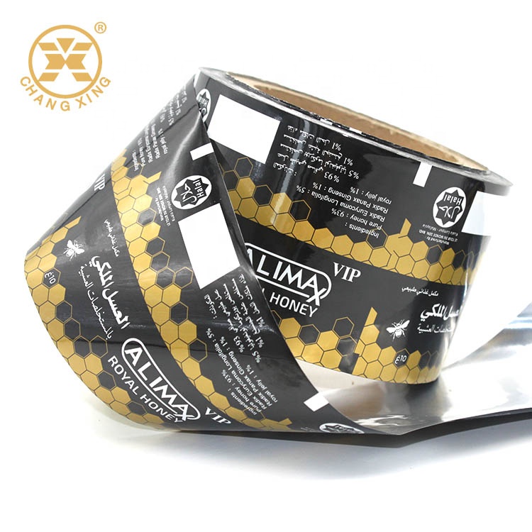 Алюминиевая пленка Royal Honey, упаковка в саше, рулон, ламинирующая пленка, пищевая упаковка, пластиковая рулонная пленка, бесплатный дизайн