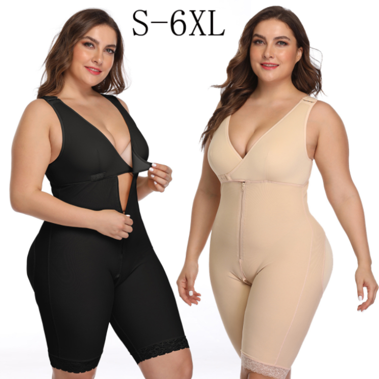 woman bodysuits Shapewear with Zipper Compression Garments S-6XL Full Body Butt Lift Faja Moldeadora Shaper for Fat Women