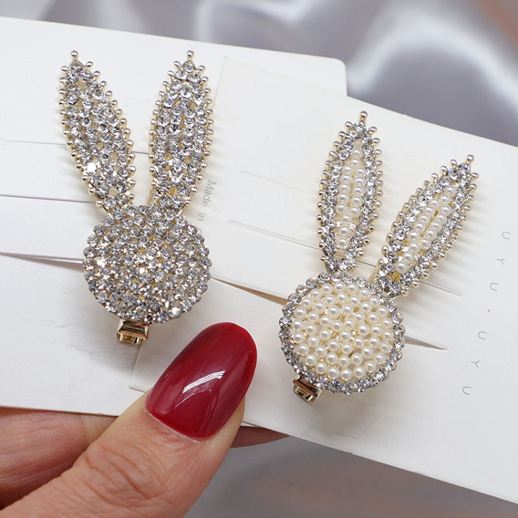 2021 trendy bling crystal butterfly hair clip for women fashion hair accessories 2021 sweet children pearl hairpin