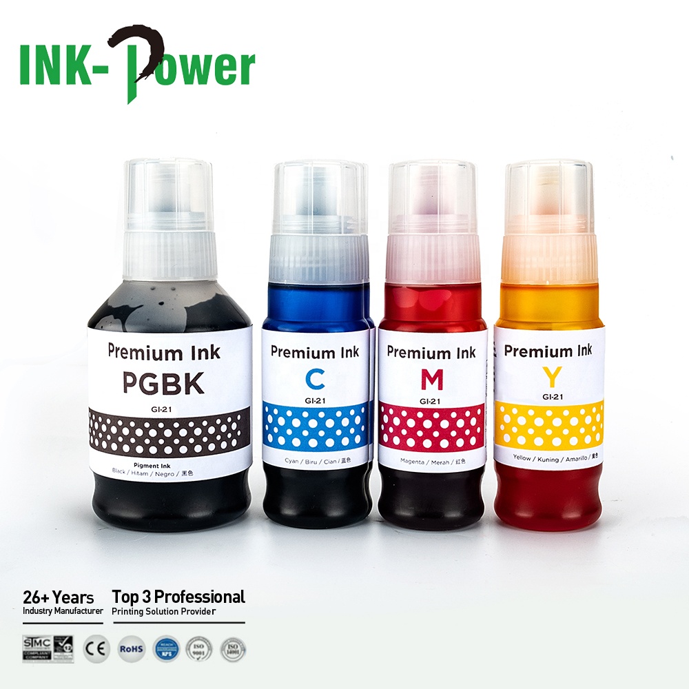 INK-мощность GI21 GI 21 GI-21 Премиум Универсальный цветный Совместимость объем бутылки на водной основе пополнения чернил для Canon PIXMA G3260 принтер