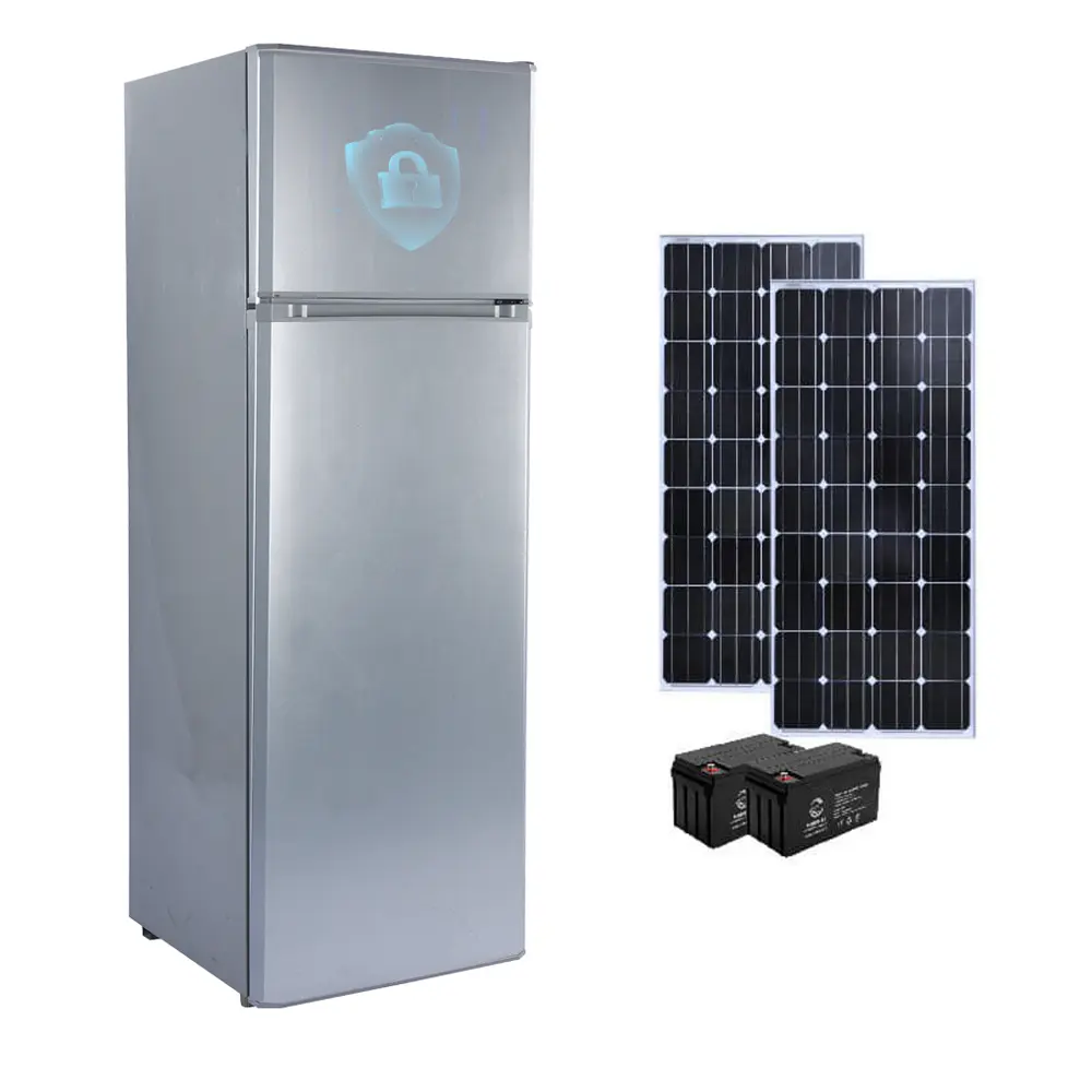 China Wholesale upright refrigerator dc 12 24V domestic use  bottom freezer 268 litres