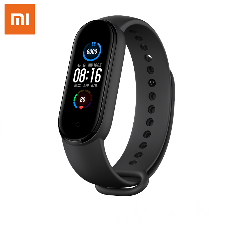 Глобальная версия Xiaomi Mi Band 5 Смарт-браслет активно-матричные осид/монитор часы фитнес-браслете Mi Band 5 Смарт Браслет для занятий спортом