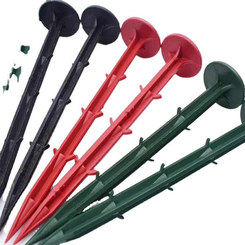 11cm landscape stakes plastic for Garden Weed Mat PP Plastic nails