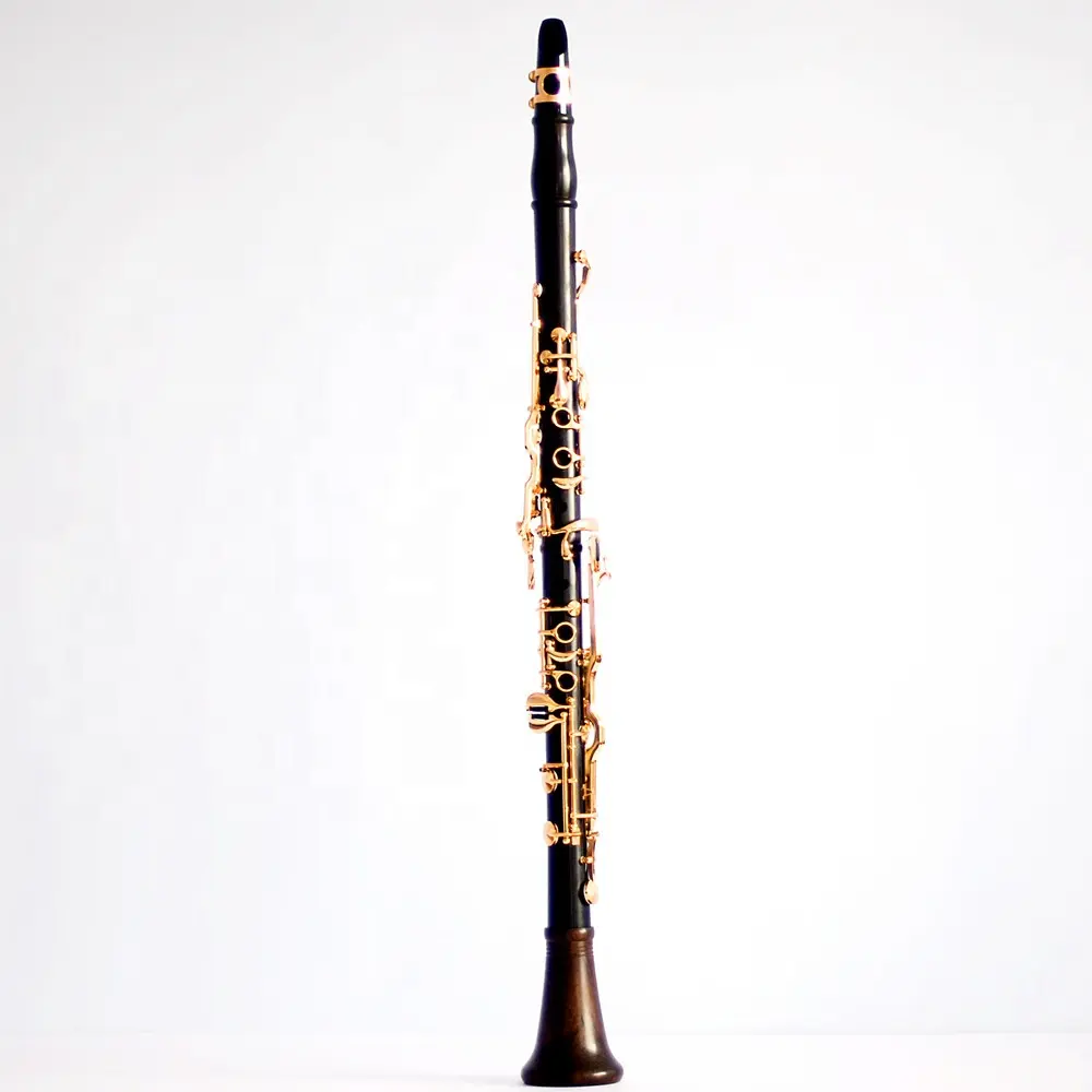 Orchestra ebony clarinet G key gold plated