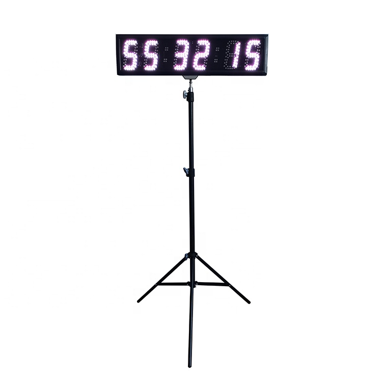 5 Inch High Quality Battery Powered Led Display Screen Countdown Timer Marathon Sports Clock