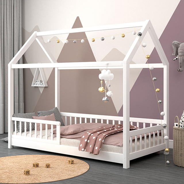 Китай, Cama Montessori, деревянная детская кровать, двуспальная кровать