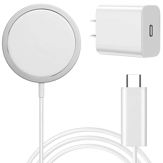 Магнитное Беспроводное зарядное устройство MagSlim для iPhone 12 Mini Pro Max/11/XS Max S10 S20 Note