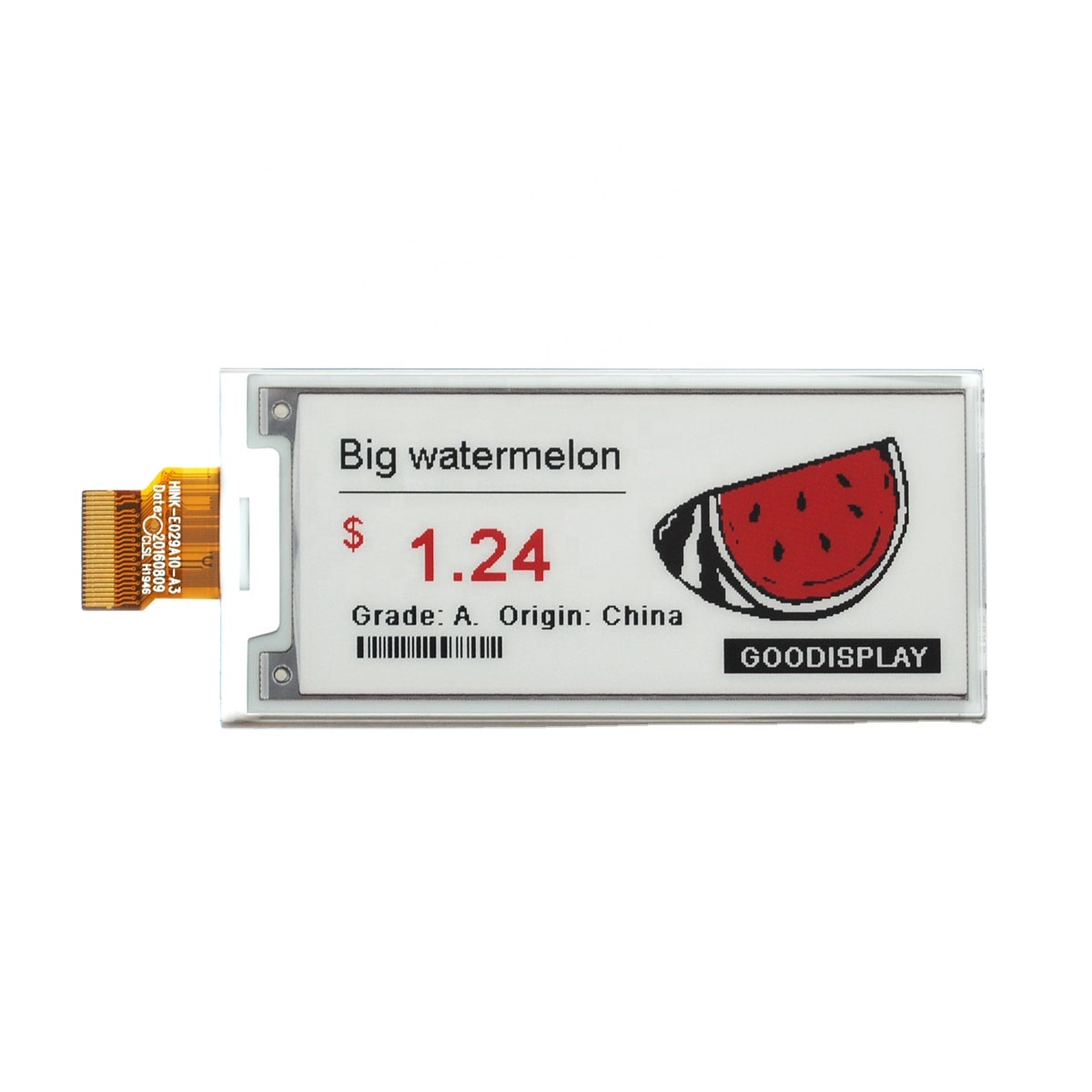 ультратонкий 2,9-дюймовый цветной дисплей e-ink 296x128 экран SPI