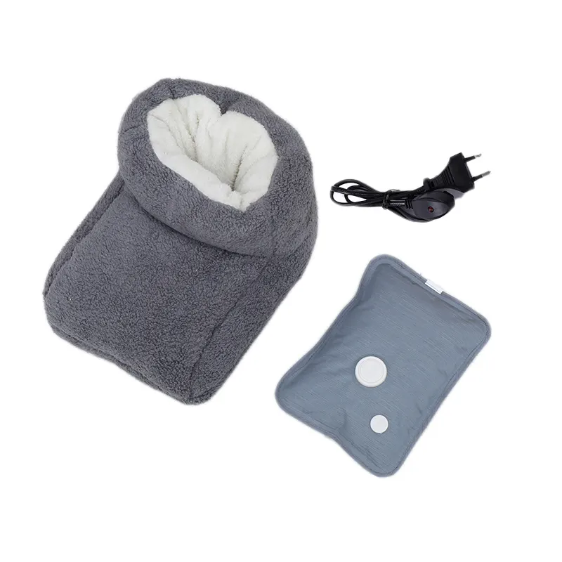 Multifunction Plush Rechargeable Electric Heating Slipper hot water bag Heated Shoes Foot Warmer Washable Power Saving Soft Sole