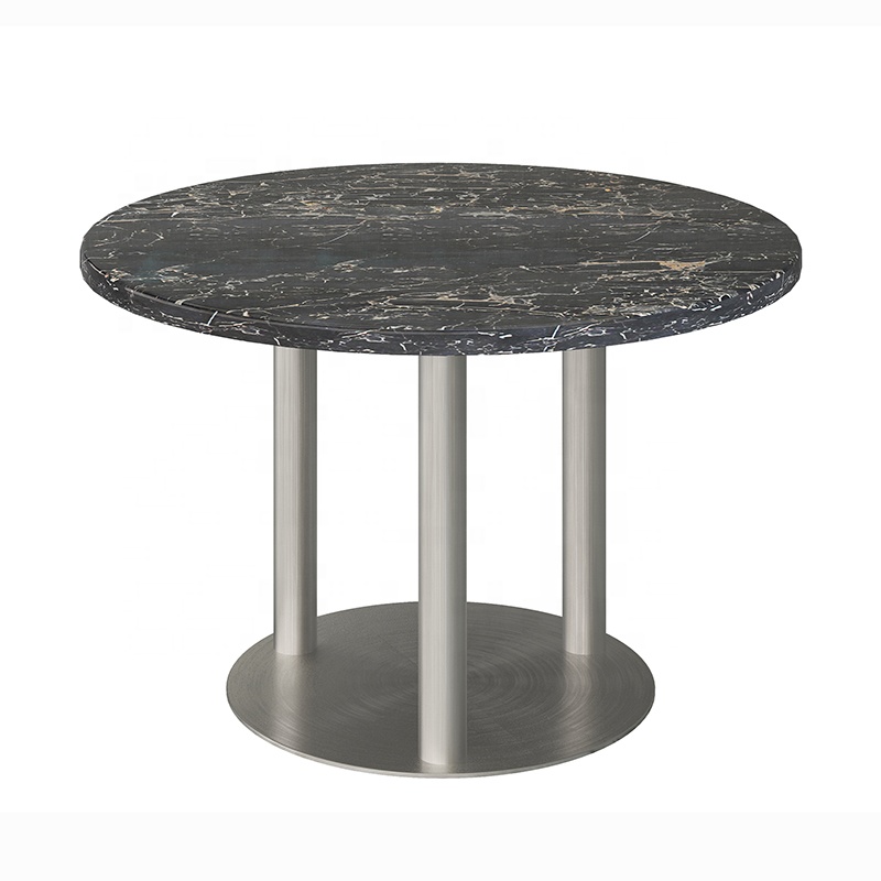 (SP-RT021) High quality popular nordic style coffee shop restaurant furniture luxury round dining tables