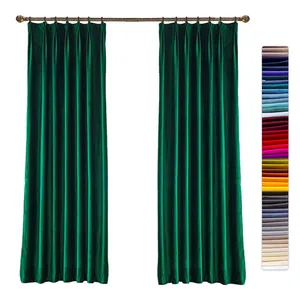 Customized Heavy Velvet Fabric Luxury and Elegance Valance Dubai Window black out Curtain
