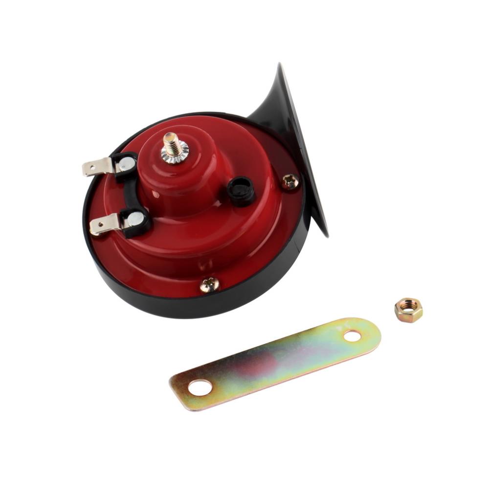 OEM 1 Piece Car Air Horn 12V Super Loud Sound Car Horn 110DB Red Air Speaker for Motorcycle Car Boat Truck Red Horn