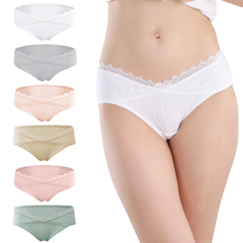 Prenatal postpartum cotton underwear for pregnant stomach lift woman maternity panty
