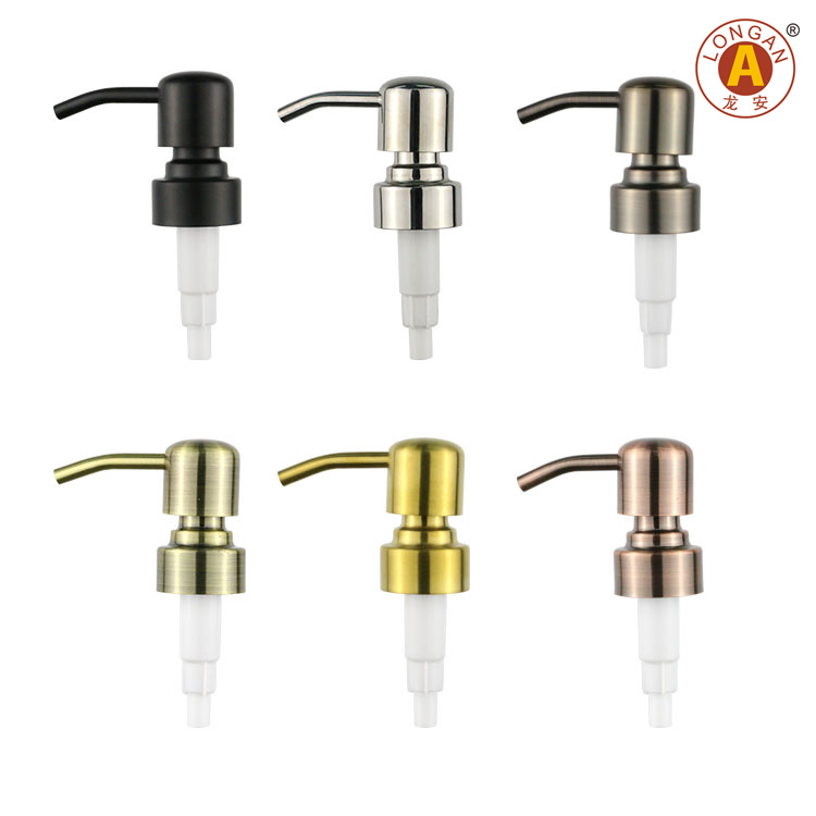Lotion And Foam Pump Supplier Glass Soap Dispenser Plastic Liquid Soap Pump For Black Glass Bottle SSL Pump Manufactory