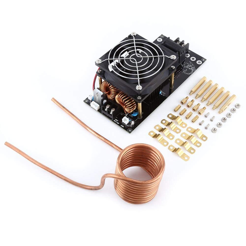 1000 Вт ZVS низковольтная индукционная нагревательная плата модуль Tesla Coil DC12 до 36 В 20A Flyback драйвер нагреватель DIY с медной трубкой