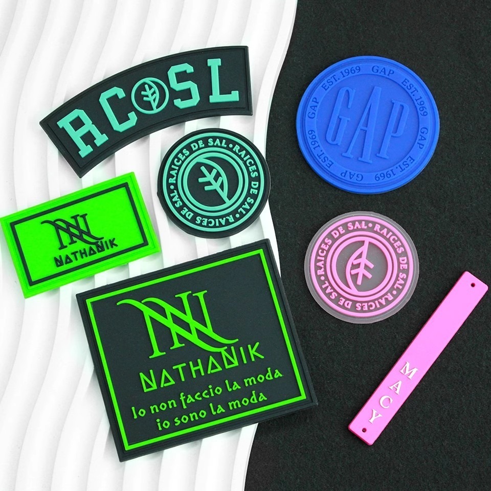 Tactical PVC Rubber Patches 3D Embossed Design Hook Loop Backing for Military Outdoor Gear Equipment