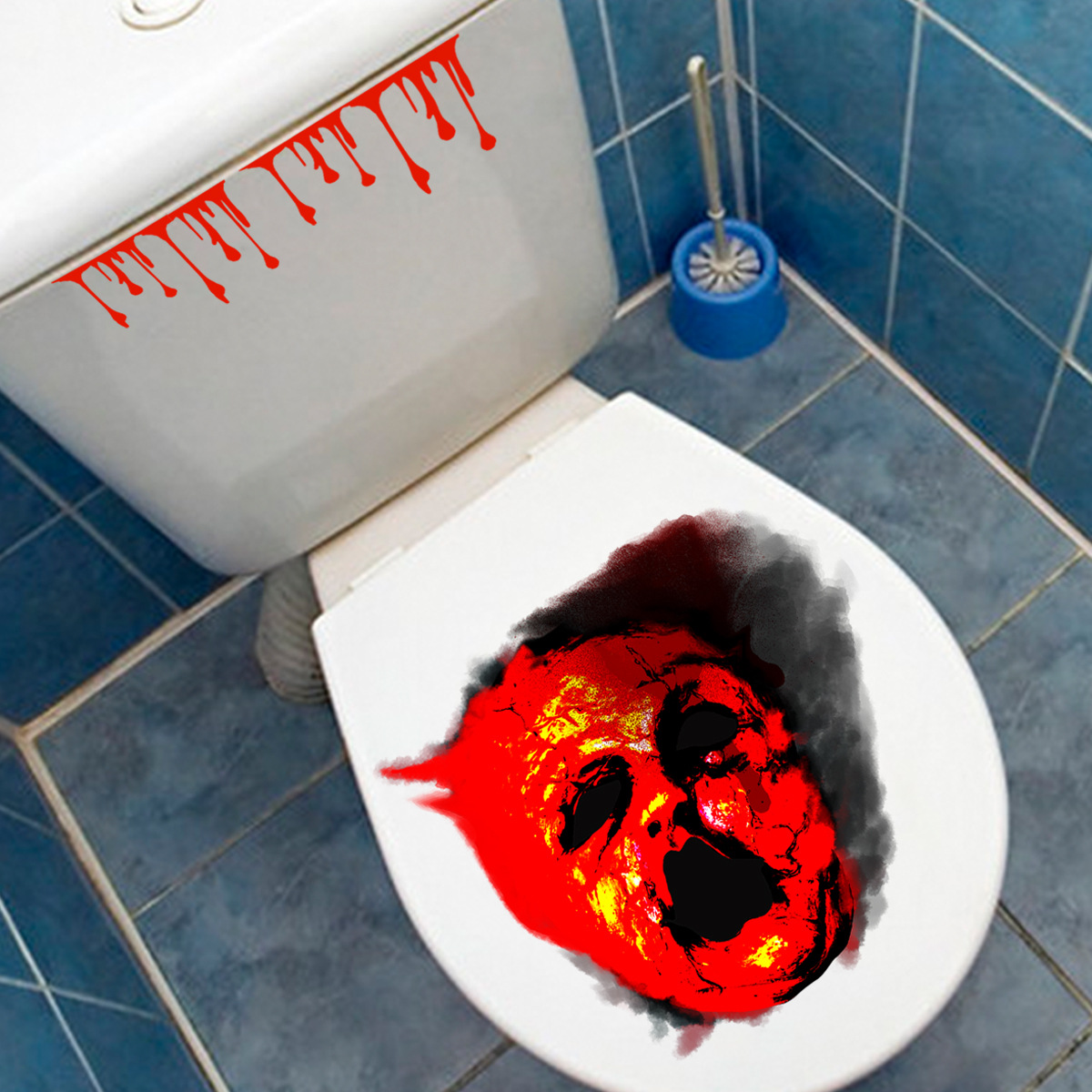 Halloween decoration halloween decor toilet Halloween stickers for toilet