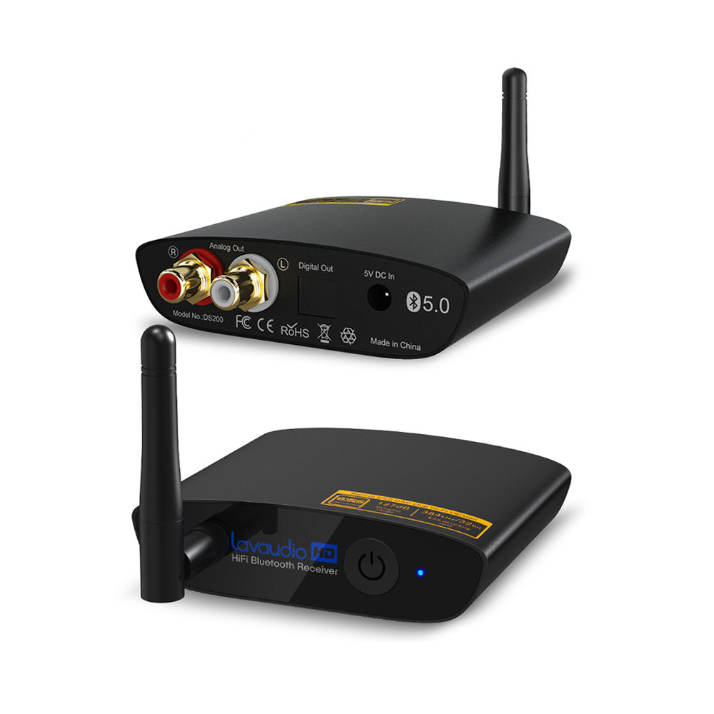 Музыкальный ресивер Lavaudio HiFi CSR8675 Bluetooth 5,0 с ESS DAC, aptx HD/LL аудио для AV-ресивера/стереоусилителя