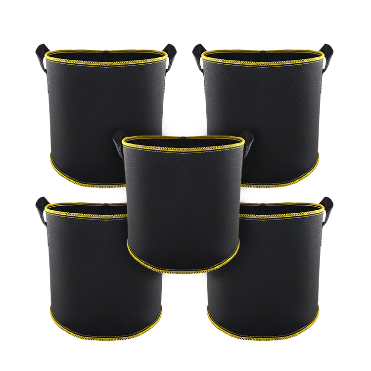 Perfectbio wholesale custom 3 5 7 20 45 80 gallon fabric planter pots grow bags for garden