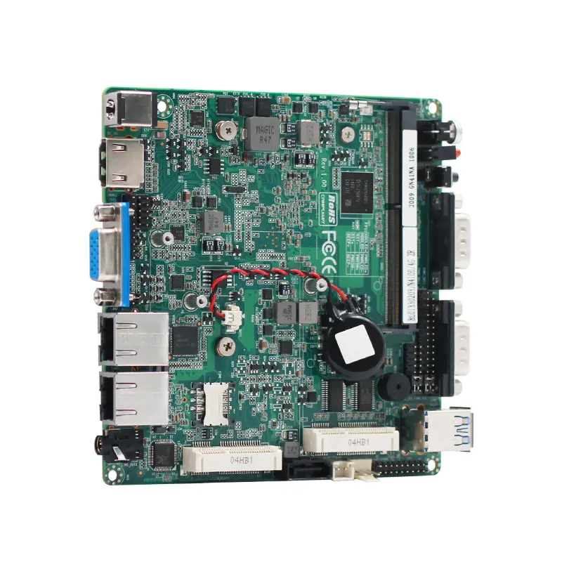 Piesia DDR4 VGA/HDMI2.0 Industrial J4125/N5005 Router Motherboard 12x12cm Dual Lan RS232 Micro Atx Embedded Linux Motherboard