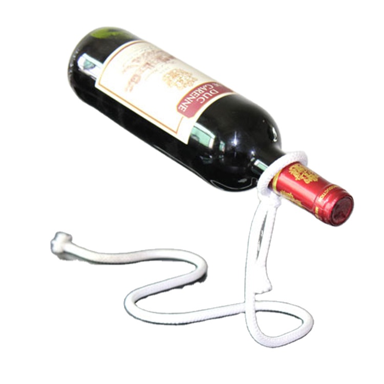 Wine Holder Floating Illusion Wine Rack Bottle Holder Novelty Gift for Home Decoration Magic Suspending Rope
