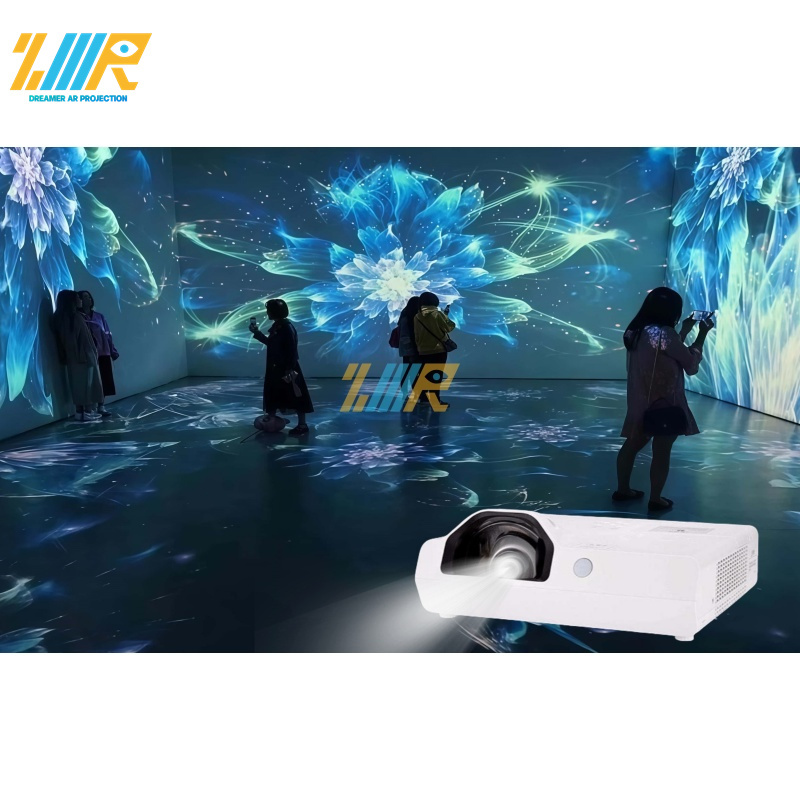 Support customized commercial content immersive games projection room immersive theater projection mapping projection art