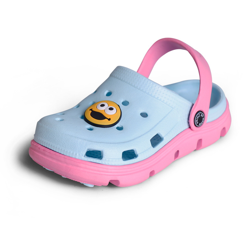 Лидер продаж, школьные сандалии, розовая оригинальная обувь Crocs, детские тапочки для малышей и детей